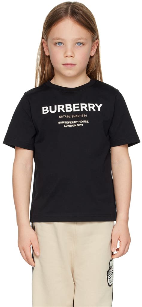 burberry kids t shirt black|Burberry kids outlet online.